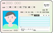 マイナンバーカード(表面)